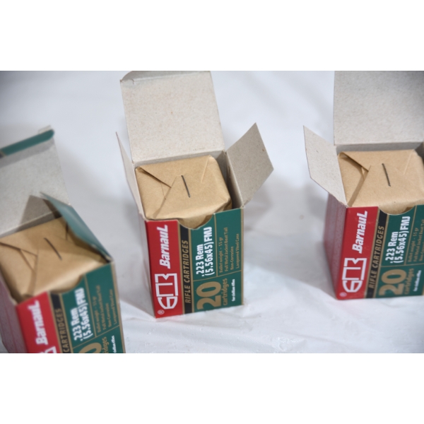 60 Rounds Barnaul 223 Rem 55 Grain Ammunition 