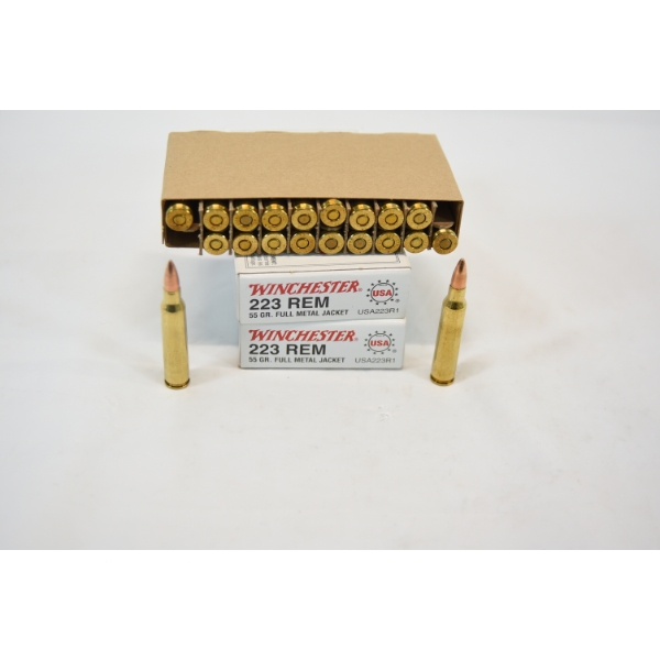 40 Rounds Winchester 223 Rem Ammunition 