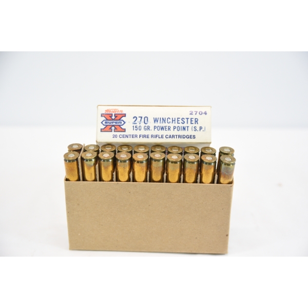 20 Rds. Winchester Super-X .270 150gr Ammunition 