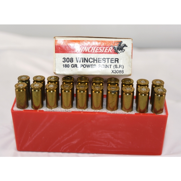 20 Rounds Winchester Power Point 308 Win 180gr. SP Ammunition