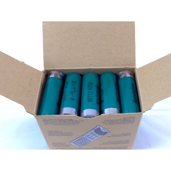 25 Rounds Remington 12 Gauge 2 3/4 1 1/8 8 Shot Ammunition 