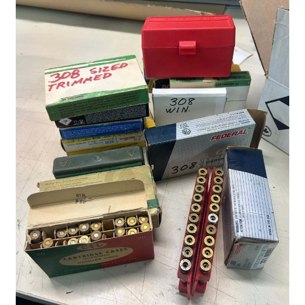 80 Pieces 308 Brass & 290 Pieces 308 Brass