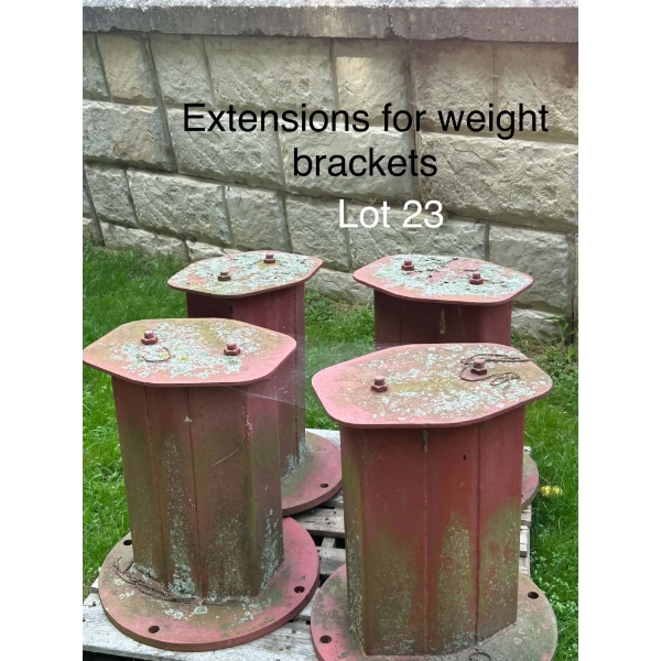 4 Weight Bracket Extensions 