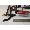 Image 7 : Box Lot Assorted Tools Metal Hardware Clamps & Shop Accessories 