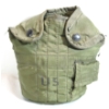 Image 3 : U.S. Military Nylon Canteen Cover w/ External Pocket – Vietnam Era