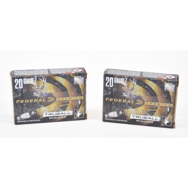 10 Rounds Federal Premium® TruBall® 20GA 2 3/4" Rifled Slug