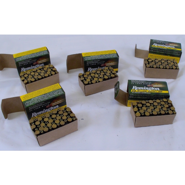 250 Rounds Remington Yellow Jacket .22LR HP Ammunition 