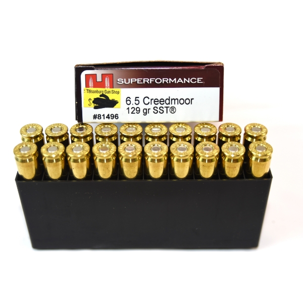 20 Rounds Hornady SuperFormance  6.5 Creedmoor 129 Grain Ammunition 