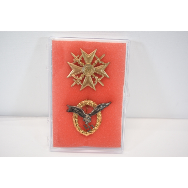 Spanish Cross & German Pilot Badge
