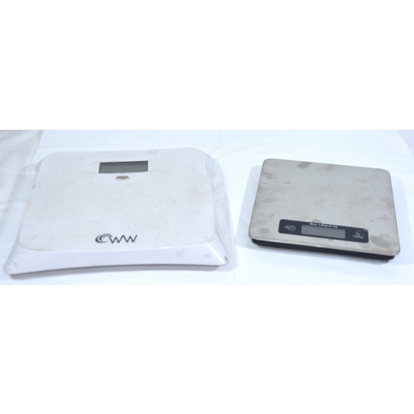 Digital Stainless Steel Scale & White Digital Bathroom Scale