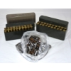 Image 1 : Box Lot Assorted Reloading .303 Caliber Bullets & .303 British Shot Brass & Plastic Containers