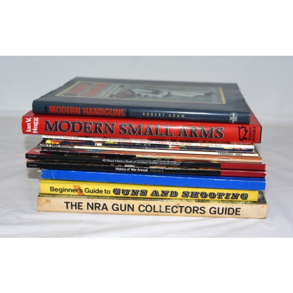 Box Lot Firearm Books & Magazines