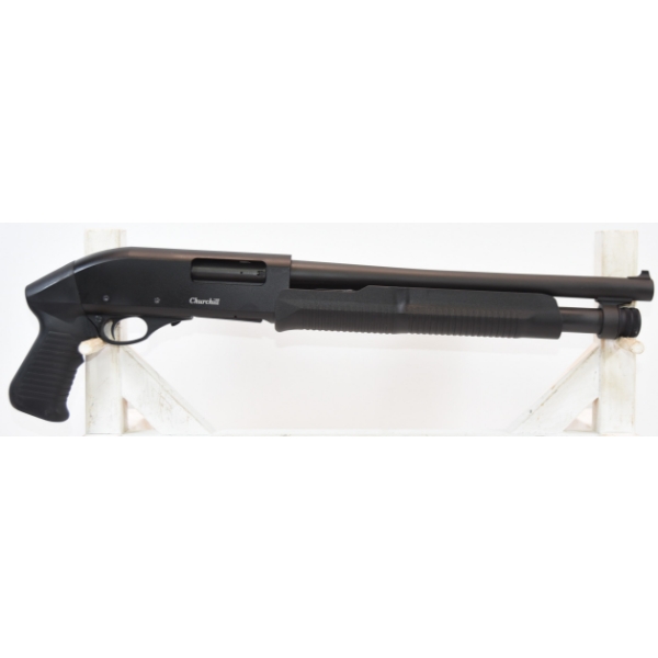 Akkar Churchill Pump Action 12 Gauge Shotgun With Sheath 