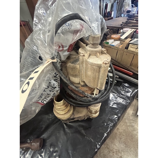 Submersible Sump Pump w/ Float Switch & Discharge Hose Kit (1-1/4")