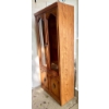 Image 3 : Traditional Wood Display Cabinet with Glass Doors 