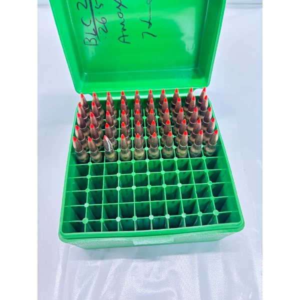 50 Rounds 223 Rem 52Gr A Max Reloaded Ammunition In MTM Case