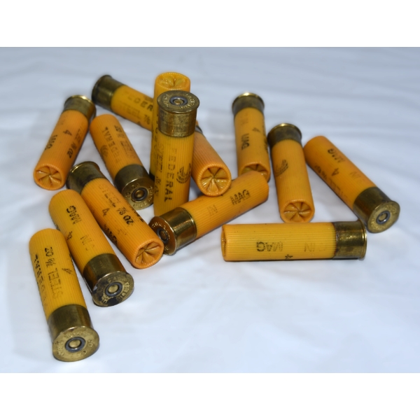14 Rounds Federal 20ga 3" Magnum #4 Steel Shot Ammunition