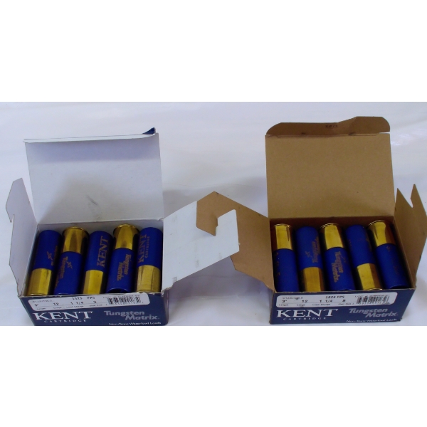 20 Rounds Assorted Kent Tungsten Matrix 12ga. 3" Ammunition 