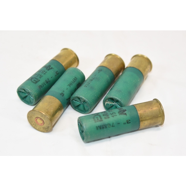 5 Rounds Remington 12ga 3” 00 Ammunition