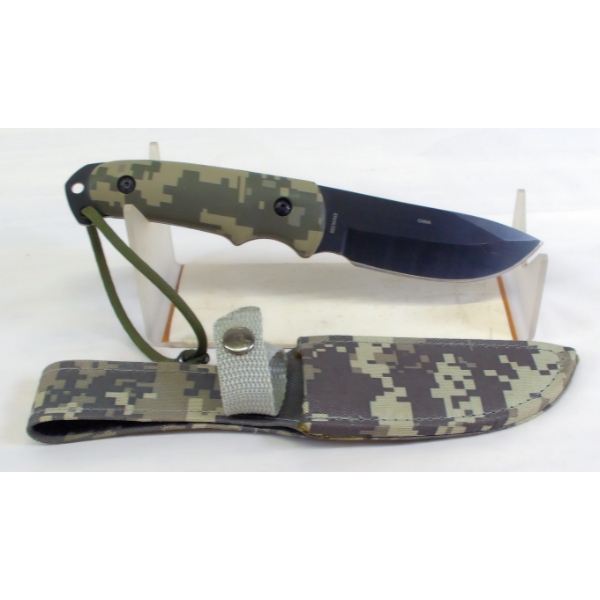 ACU Camo Fixed Blade Knife With Sheath 