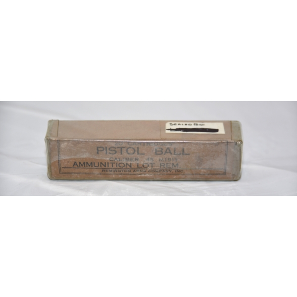 20 Rounds Remington Arms Company .45 Caliber Ball M1911 Ammunition