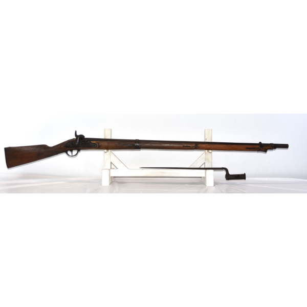 J.W. Single Shot Percussion Rifle With Bayonet