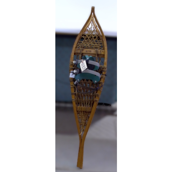 Wooden Snow Shoes With Harness 