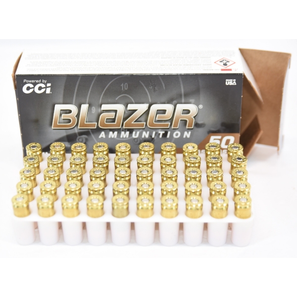 50 Rds. CCI Blazer 9mm Luger 124gr FMJ Ammunition 