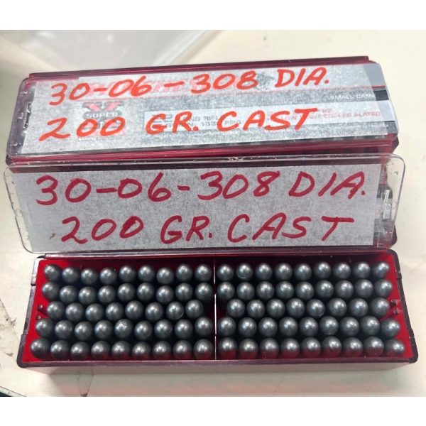 Approx. 320 Pieces 30-06 308dia. 200gr. Cast Bullets