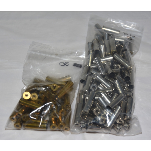 80 Nickle 357 Brass, 30 357 mag Brass