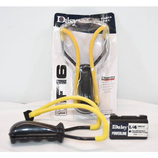 2 Daisy Sling Shots 250 Ads Steel Ammunition 