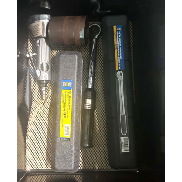 Pneumatic Cut-Off Tool, Power Fist Torque Wrenches & Assorted Shop Tools