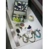 Image 1 : LEADED DRAGONFLY BOX W/ASST. COSTUME JEWELLERY