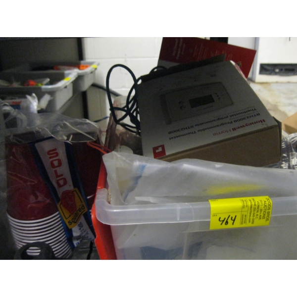MISC. ELECTRICAL, HONEYWELL HOME PROGRAMMABLE THERMOSTAT, ETC.