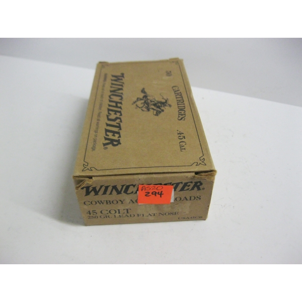 WINCHESTER .45 COLT COWBOY ACTION 250GR LFN|1X50 CARTRIDGES