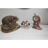 Image 3 : COLLECTABLE BEAR FIGURINES, FOUNTAIN, METAL EGG, ETC.