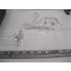 Image 2 : SM. BASKET W/HANGING FIGURINES, WOODPECKER FIGURINE, ETC.