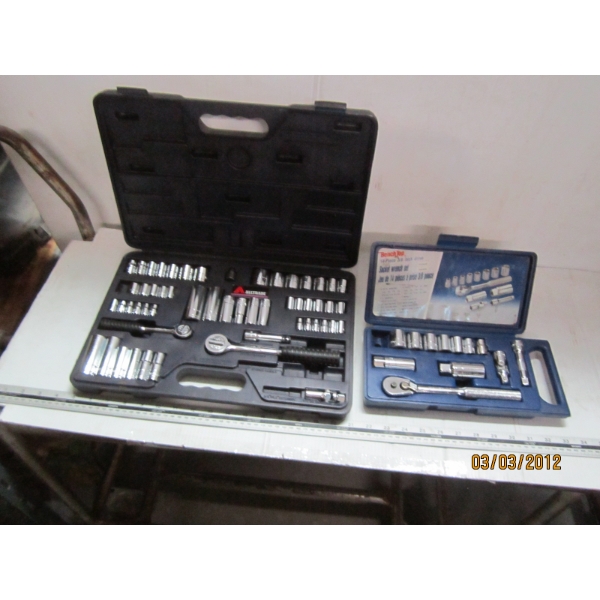 2 CASED SOCKET SETS - ALMOST COMPLETE