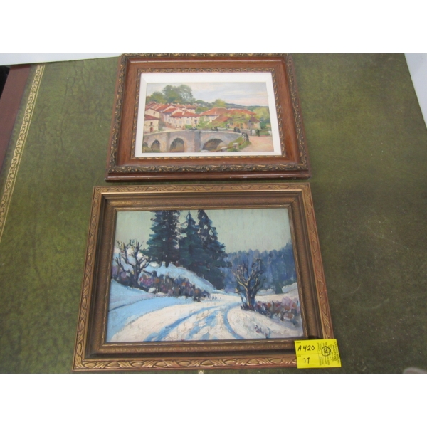 2 ORIGINAL FRAMED PAINTINGS