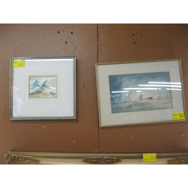 2 FRAMED ORIGINAL WATERCOLOURS