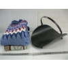 Image 2 : MISC. WOOL SWEATERS, THROWS, BLANKETS & WOOD HOLDER