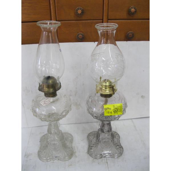 2 COAL OIL LAMPS