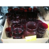 Image 2 : MISC. GLASSWARE, VASES, RUBY GLASS, ETC.