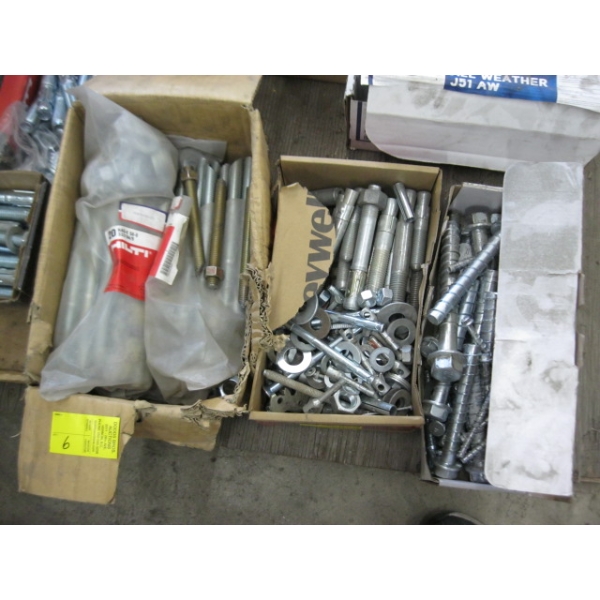 3 BOXES OF ASST. ANCHOR BOLTS