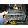 Image 3 : BOX W/MISC. ELECTRIC HEATER, CLAMPS, ADAPTER PLUG, ETC.