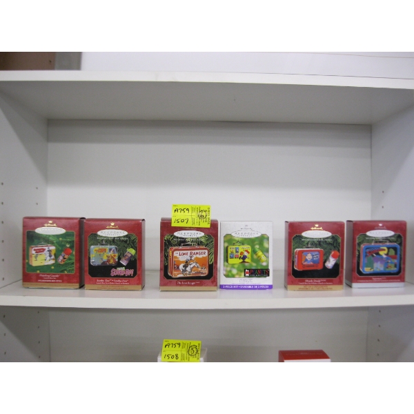 6 KEEPSAKE HALLMARK CHRISTMAS TREE ORNAMENTS