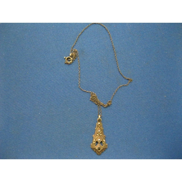STERLING BIRKS GERMAN PENDANT & CHAIN