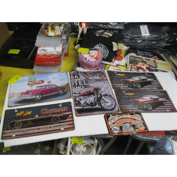 6 TIN SIGNS