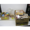 Image 1 : 3 BOXES OF MISC. DOLLHOUSE FURNITURE, FIGURINES, COLLECTABLES, ETC.