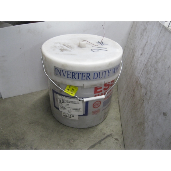 1 BUCKET OF #16 INVERTER DUTY WIRE, COPPER, 62LBS